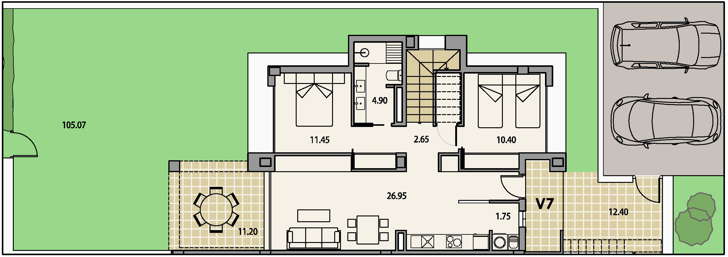 La_Perla_v7_1 Mar Menor – La Perla Beach Resort, 3 dormitorios, Piso