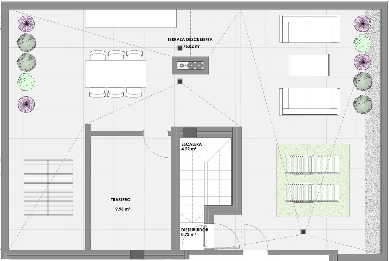 Murcia Montevida – Edificio Natura Vallis 2, 3 dormitorios, Ático tipo A